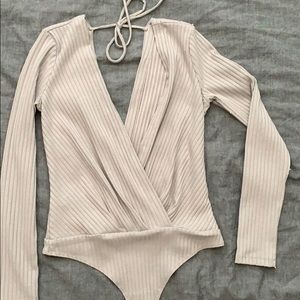 Grey bodysuit from Revolve